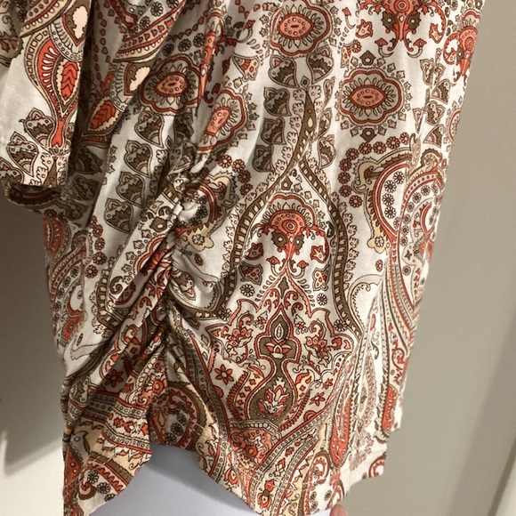 Chicos Paisley Blouse Size 2 - Picture 5 of 5